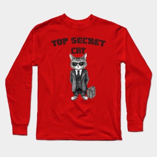 Top Secret Cat Long Sleeve T-Shirt